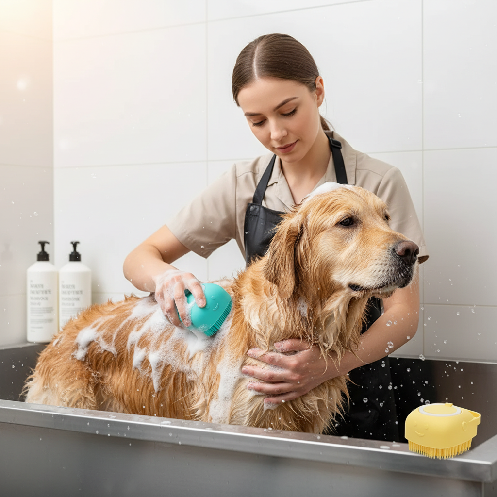 Bubbly Buddy™ Pet Bath Massage Brush