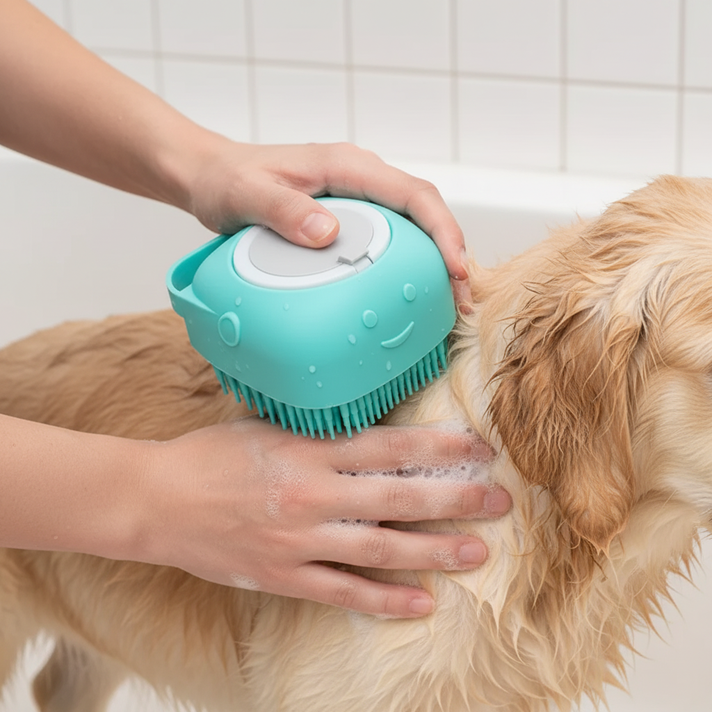 Bubbly Buddy™ Pet Bath Massage Brush