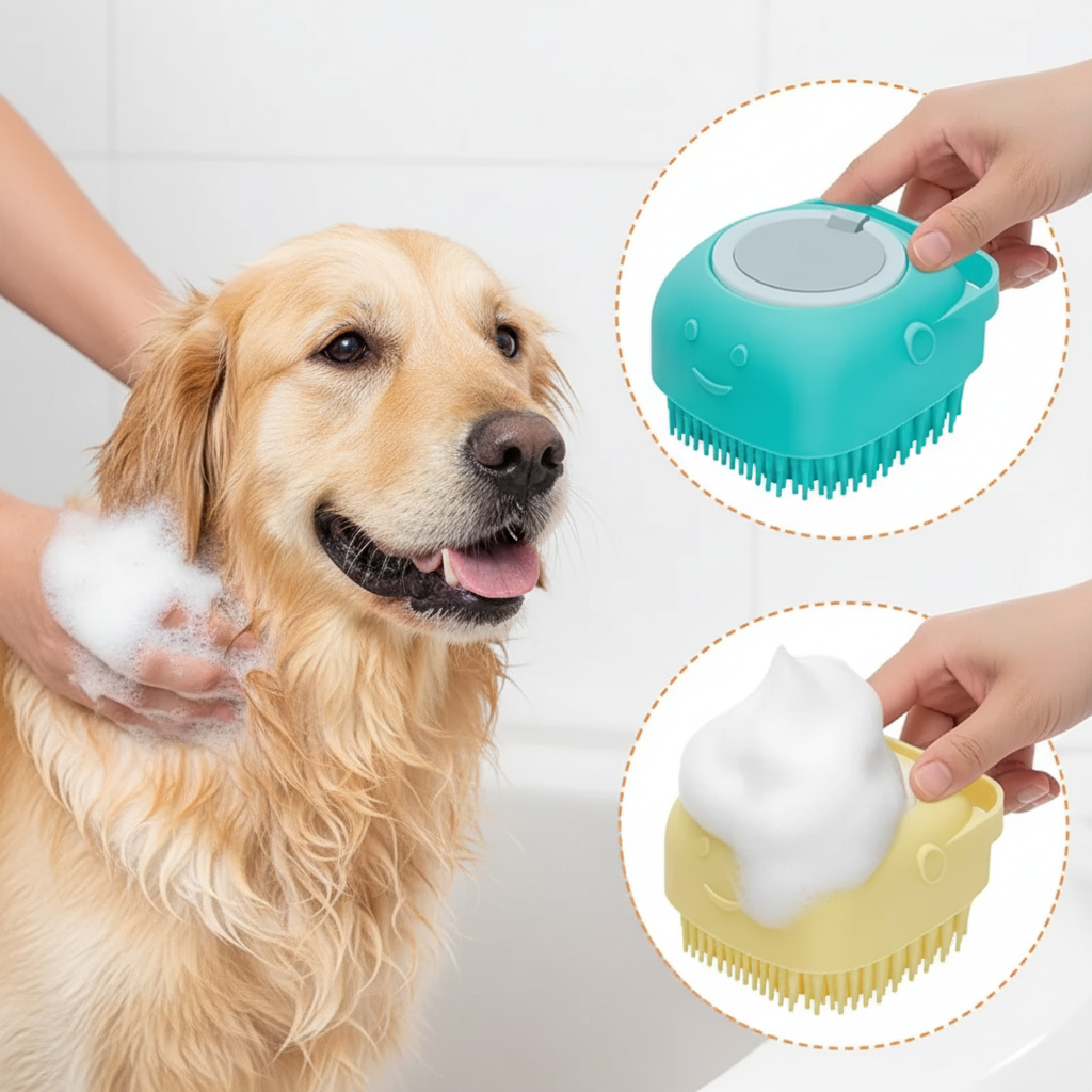 Bubbly Buddy™ Pet Bath Massage Brush